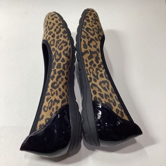 Mephisto Emilie Animal Print Ballet Flats Dark Brown Leather Comfort Size 11 - Picture 11 of 16